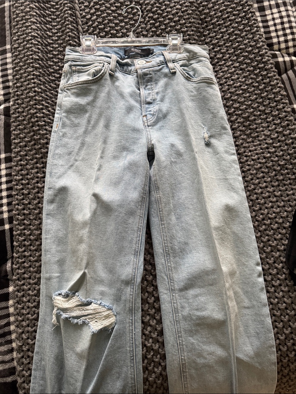 Hudson Light Wash Distressed Women's Jeans